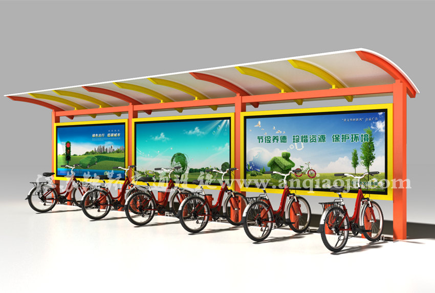 公共自行車(chē)棚AN2014-公共自行車(chē)雨棚設計圖片